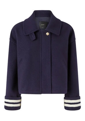 PINKO striped-cuffs jacket - Blue