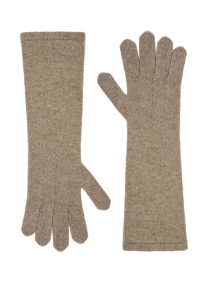 Max Mara ribbed gloves - Neutrals