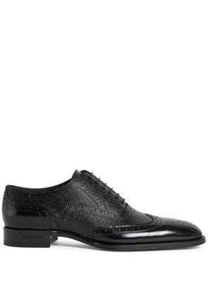 DSQUARED2 perforated-detail leather shoes - Black