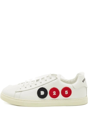 DSQUARED2 patchwork leather sneakers - White