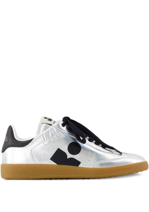 ISABEL MARANT Kaycee leather sneakers - Silver