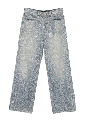 AMIRI embellished straight-leg jeans - Blue