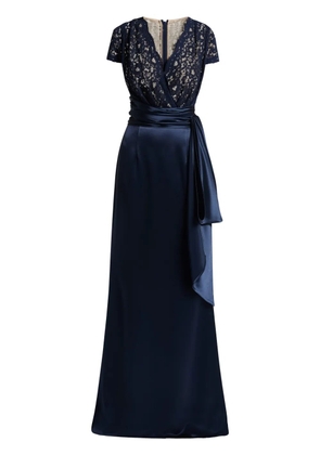 Talbot Runhof V-neck gown - Blue