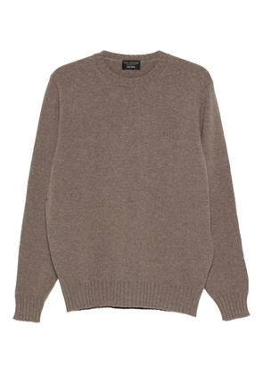 Dell'oglio crew neck long-sleeve sweater - Brown