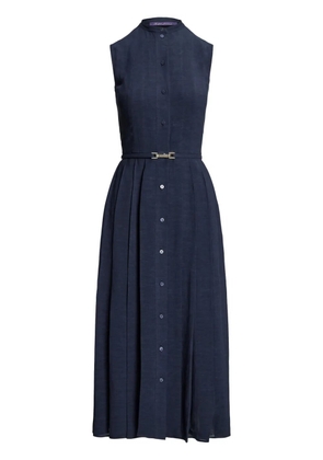 Ralph Lauren Collection belted sleeveless dress - Blue