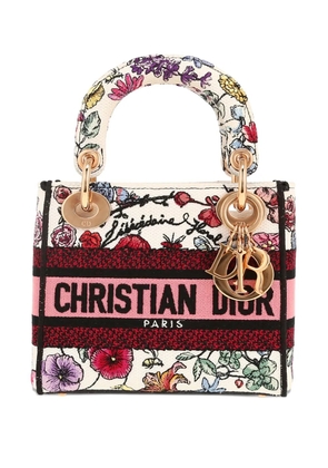 Christian Dior Pre-Owned 2020s Lady D-Lite floral-pattern mini bag - White