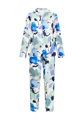 Louis Feraud V-neck floral pajamas - Blue