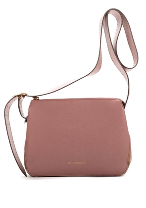 Burberry Pre-Owned check-panel crossbody bag - Pink