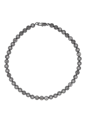 MISBHV embossed ball logo chain necklace - Grey
