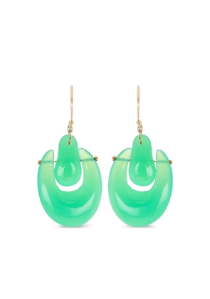 Ten Thousand Things 18K yellow gold O'Keeffe earrings - Green
