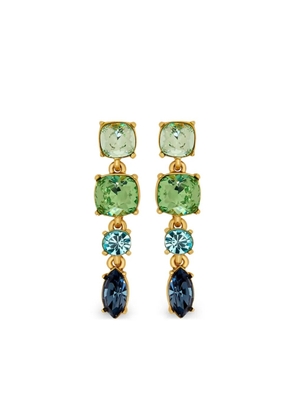 Oscar de la Renta four-tier drop earrings - Gold