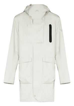 A-COLD-WALL* concealed-fastening hooded jacket - Neutrals