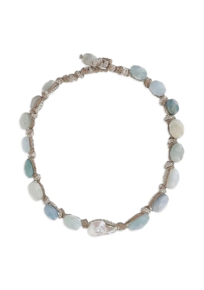 Mela embellished necklace - Neutrals