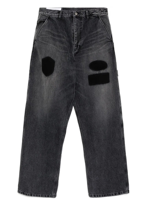 AMBUSH graphic-print jeans - Black