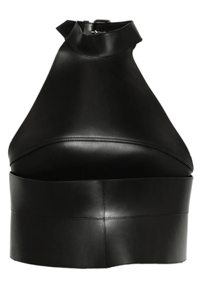 Monse leather halter top - Black