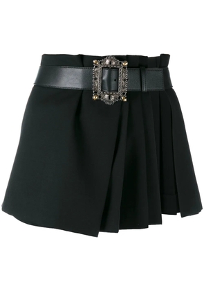 Alexander McQueen pleated wrap mini skirt - Black