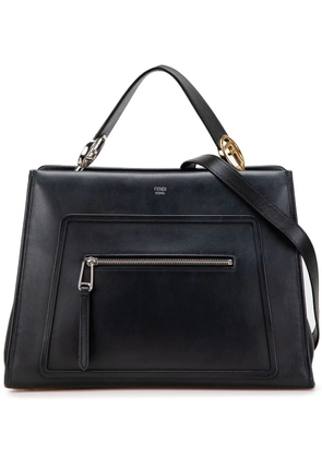 Fendi Pre-Owned 2010-2025 Medium Leather Runaway satchel - Black