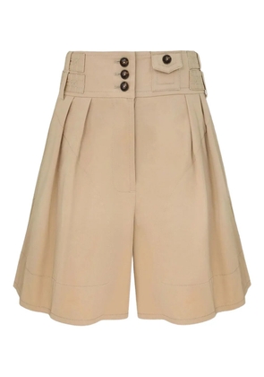 ZIMMERMANN pleated rebellion shorts - Neutrals