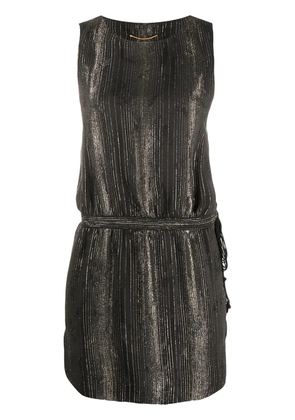 Saint Laurent striped mini dress - Black