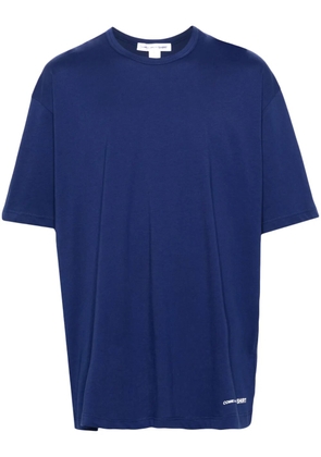 Comme Des Garçons Shirt logo-print cotton T-shirt - Blue