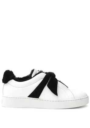 Alexandre Birman shearling-trimmed sneakers - White