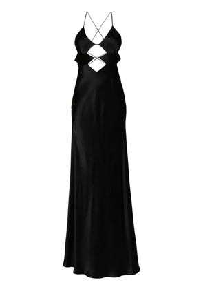 Michelle Mason Cutout Detail gown - Black