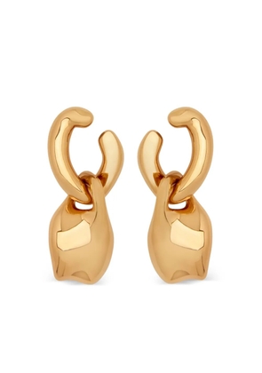 Oscar de la Renta O Double drop earrings - Gold