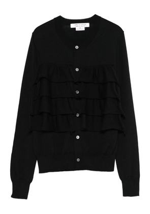 Comme Des Garçons layered-ruffle cardigan - Blue