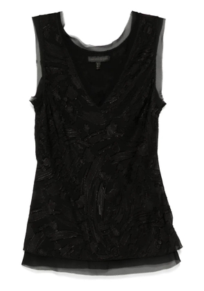 SHIATZY CHEN Sense of Ink Collection silk vest - Black