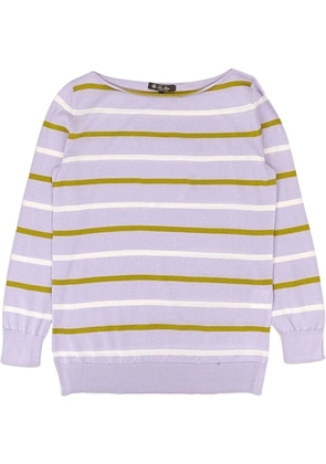 Loro Piana striped cashmere sweater - Purple