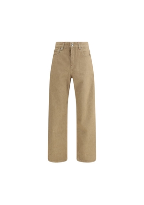Jacquemus Beige Cotton Straight-Leg Jeans - W30
