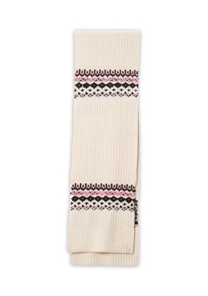 rag & bone Leigh fair-isle ribbed scarf - Neutrals