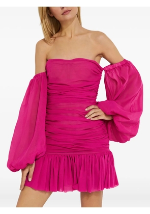 Bronx and Banco Rumi puff-sleeve mini dress - Pink