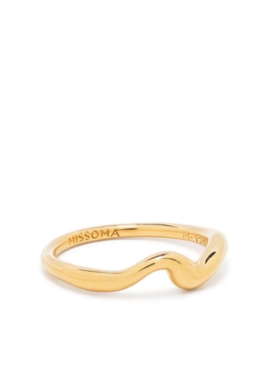 Missoma Molten wave polished ring - Gold