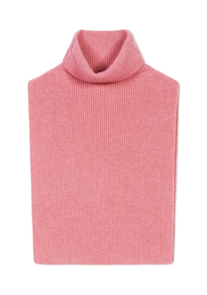 BOMPARD turtleneck ribbed scarf - Pink