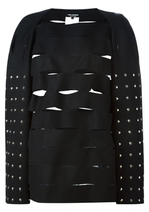 Junya Watanabe cut-out studded sweater - Black