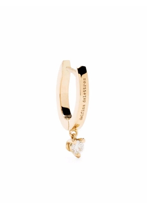 Delfina Delettrez 18kt yellow gold huggie diamond drop earring