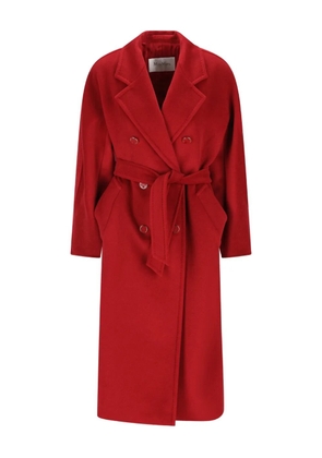 Max Mara belted coat - Red