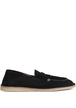 Dolce & Gabbana logo-plaque loafers - Black