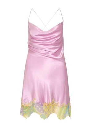 Donde Esteban Lila Salpicón mini dress - Purple