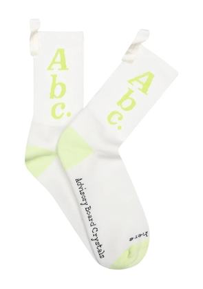 Advisory Board Crystals ABC logo socks - White