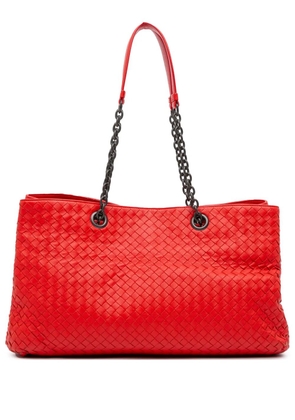 Bottega Veneta Pre-Owned 2012-2025 Medium Nappa Intrecciato Double Chain tote bag - Red