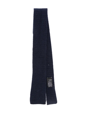 Eleventy knitted cashmere tie - Blue