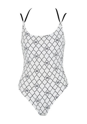 Max Mara monogram Cora swimsuit - White