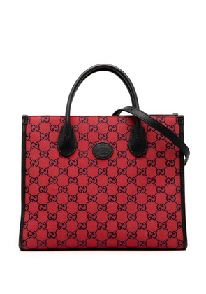 Gucci Pre-Owned 2016-2025 Small GG Canvas Interlocking G Tote satchel - Red