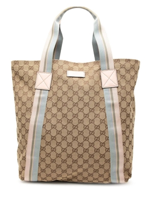 Gucci Pre-Owned 2000-2015 GG Canvas Web tote bag - Brown