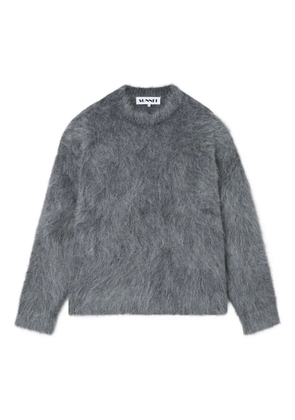 Sunnei brushed knitted sweater - Grey