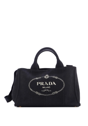 Prada Pre-Owned Canapa Convertible Canvas Medium tote bag - Black