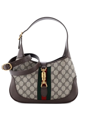 Balenciaga Pre-Owned x Gucci The Hacker Project Jackie 1961 BB Coated Canvas Small hobo bag - Brown