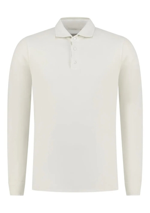 Doriani Cashmere long-sleeve polo shirt - Neutrals
